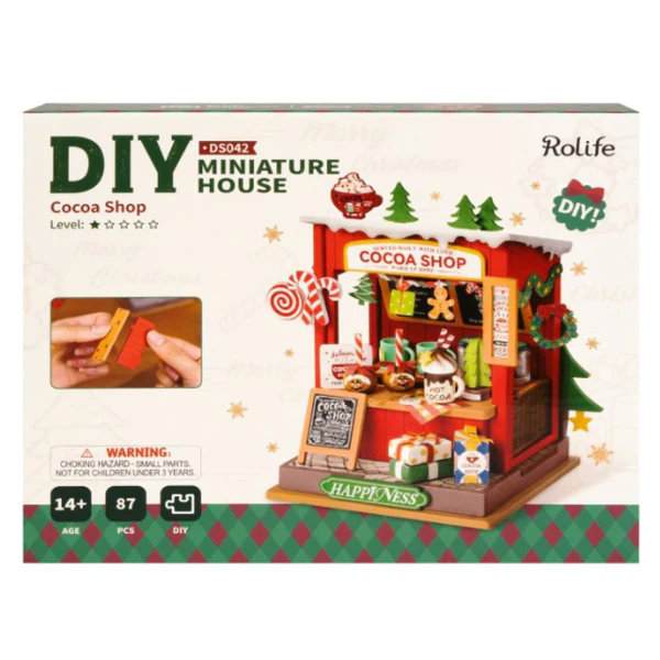 Robotime - DIY Mini House Cocoa Shop - Image 2