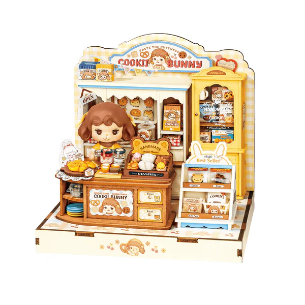 Robotime - Diy Mini House Cookii Bunnys Cookie Shop
