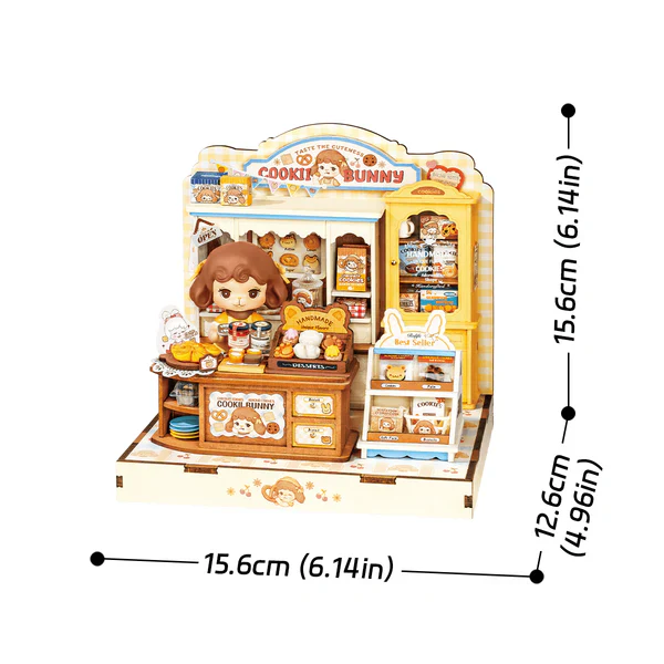 Robotime - Diy Mini House Cookii Bunnys Cookie Shop - Image 3