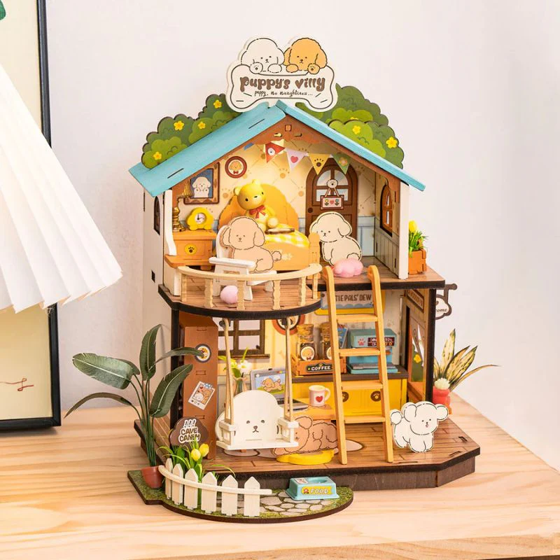 Robotime DIY Mini House Puppys Cozy Villa - Image 3