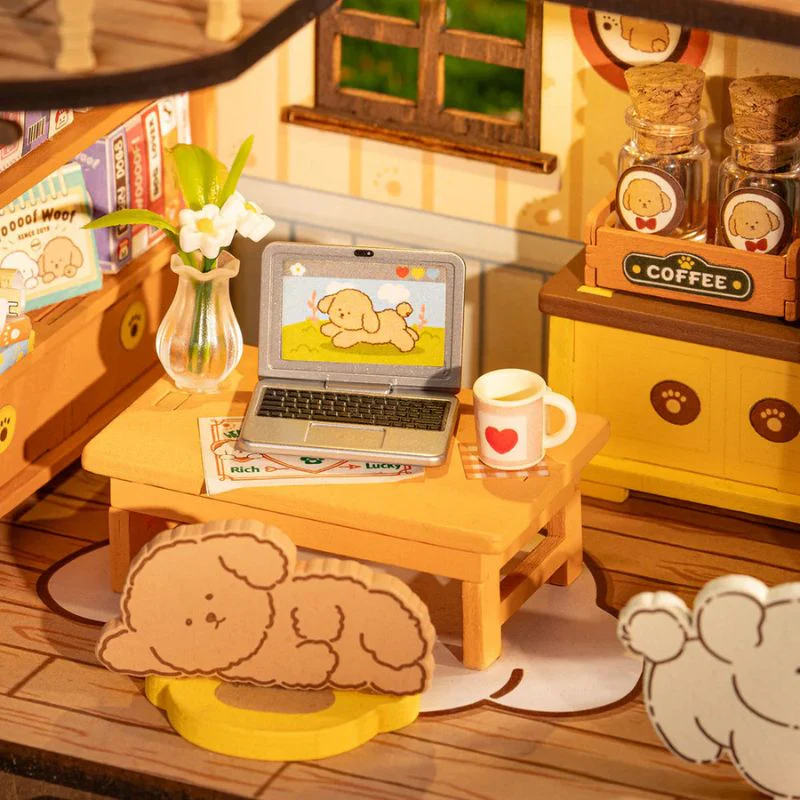 Robotime DIY Mini House Puppys Cozy Villa - Image 4