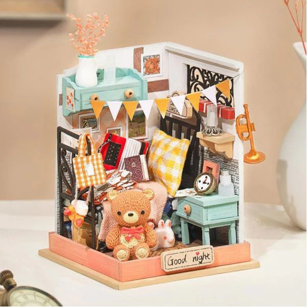 Robotime DIY Mini House Sweet Dream Bedroom - Image 2