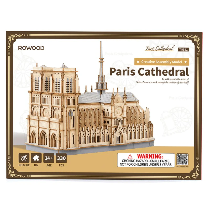 Robotime - DIY Paris Cathedral (Notre Dame) - Image 3