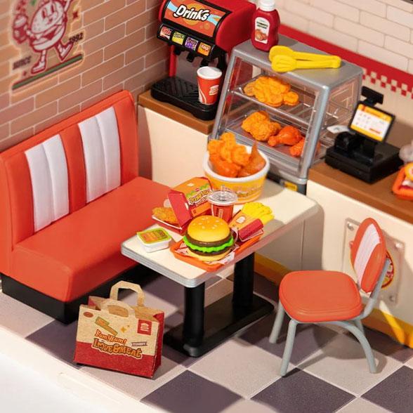 Robotime DIY Plastic Superstore Yum Yum Burgers - Image 2