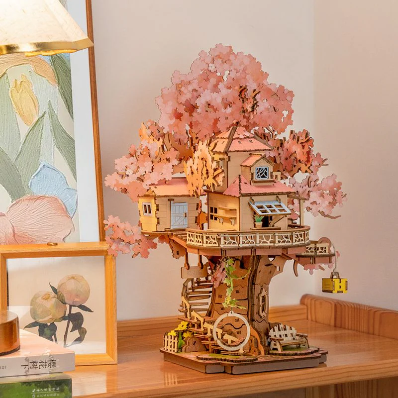 Robotime DIY Sakura Tree House - Image 3