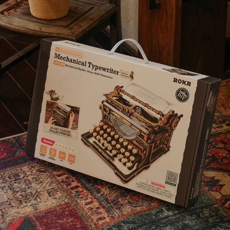 Robotime - Mechanical Models Typewriter Classic (Store Pickup Only) - Image 6