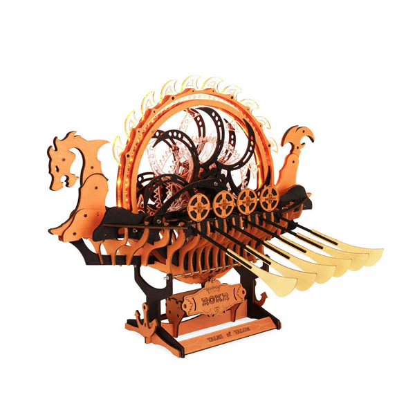 Robotime - Mechanical Models Viking Dragon Ship - Image 2