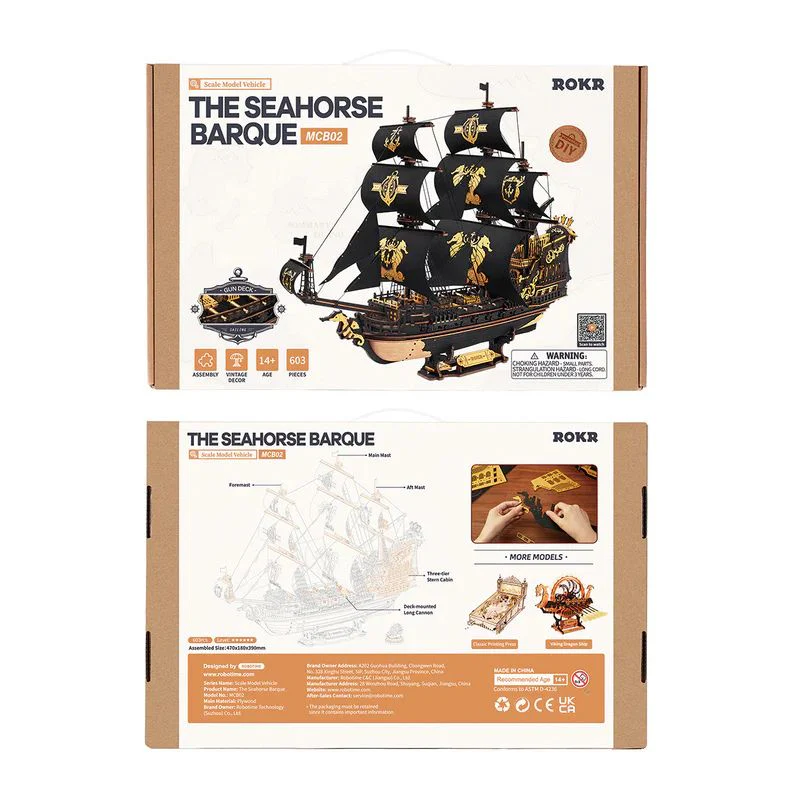 Robotime Seahorse Barque - Image 6