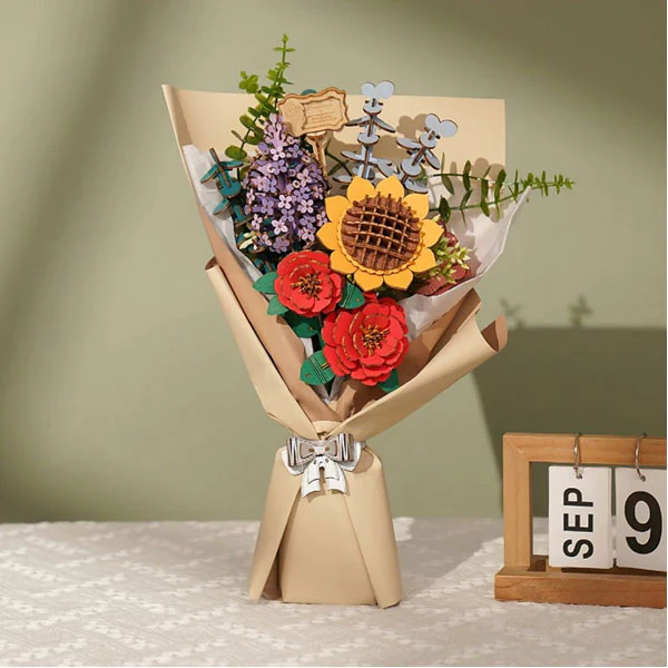 Robotime Wood Bloom Bouquet - Image 2
