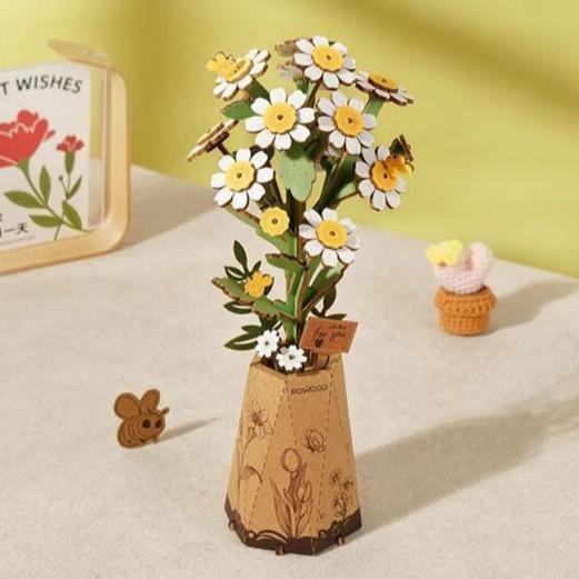 Robotime Wood Bloom Chamomile - Image 2