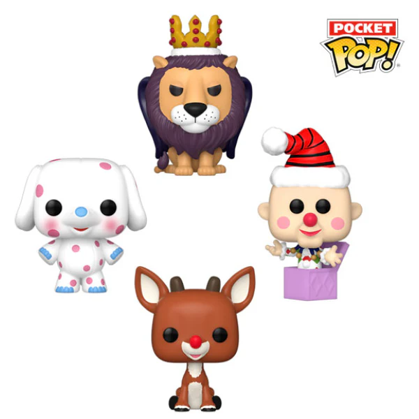 Rudolph the Red-Nosed Reindeer (1964) - Christmas Tree Holiday Box Pocket Pop! Vinyl 4 Pack - Image 2