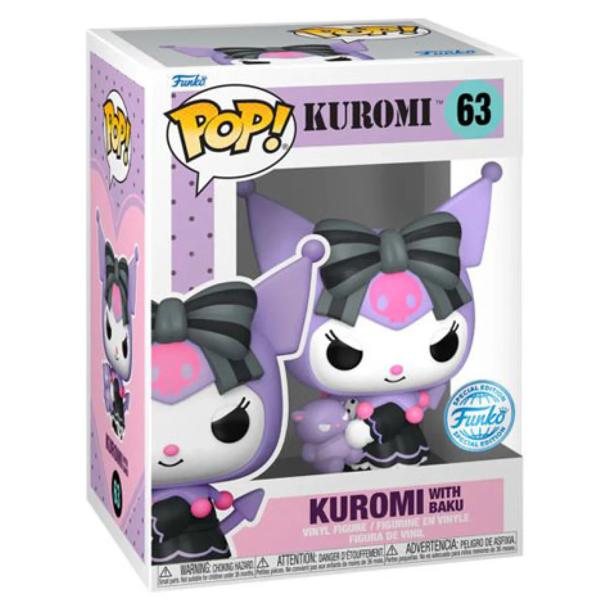 Sanrio - Kuromi with Baku US Exclusive Pop! Vinyl - Image 2