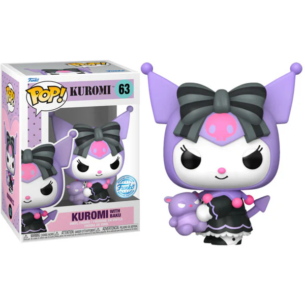 Sanrio - Kuromi with Baku US Exclusive Pop! Vinyl - Image 3