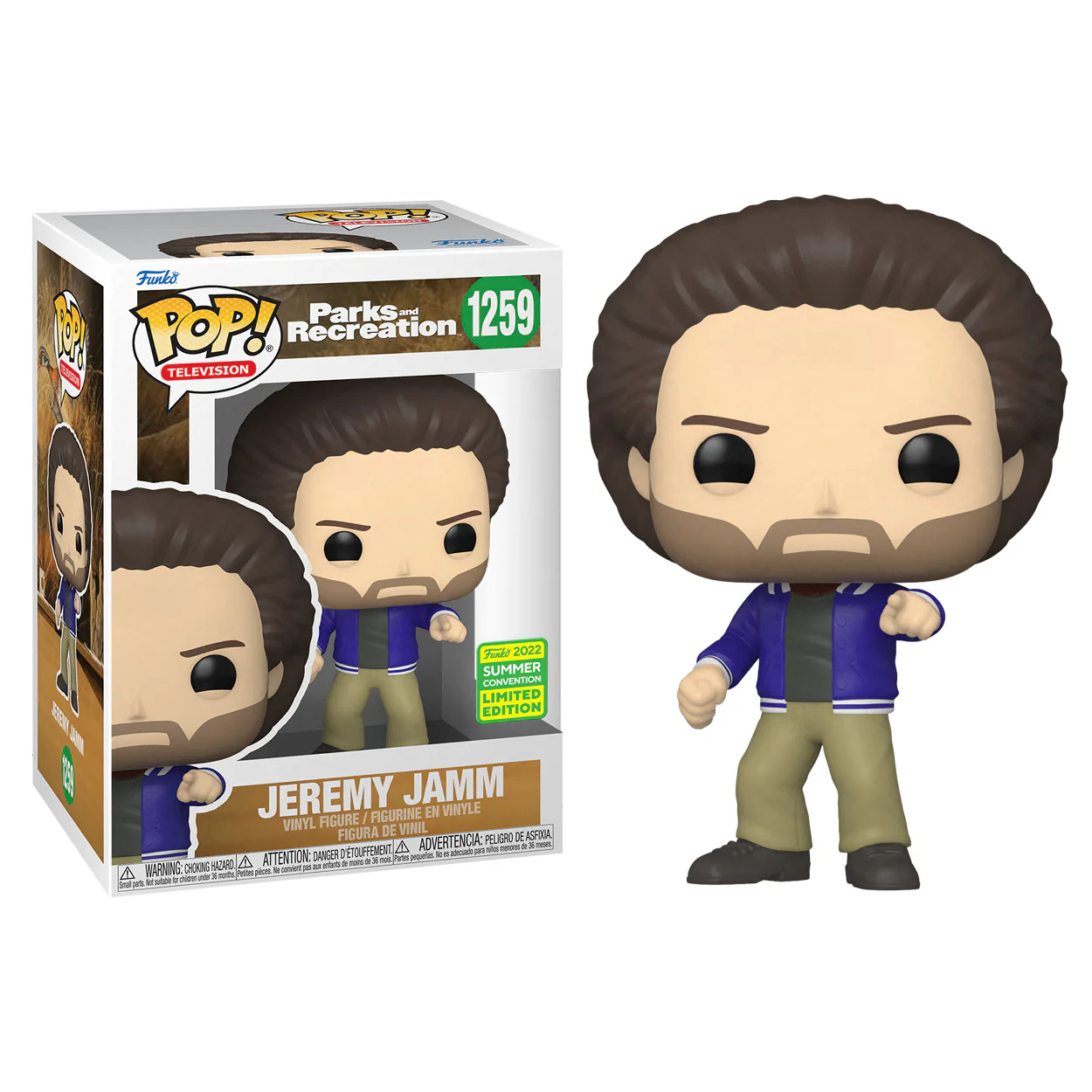 SDCC 2022 Parks and Recreation - Jeremy Jamm US Exclusive Pop! Vinyl - Image 3