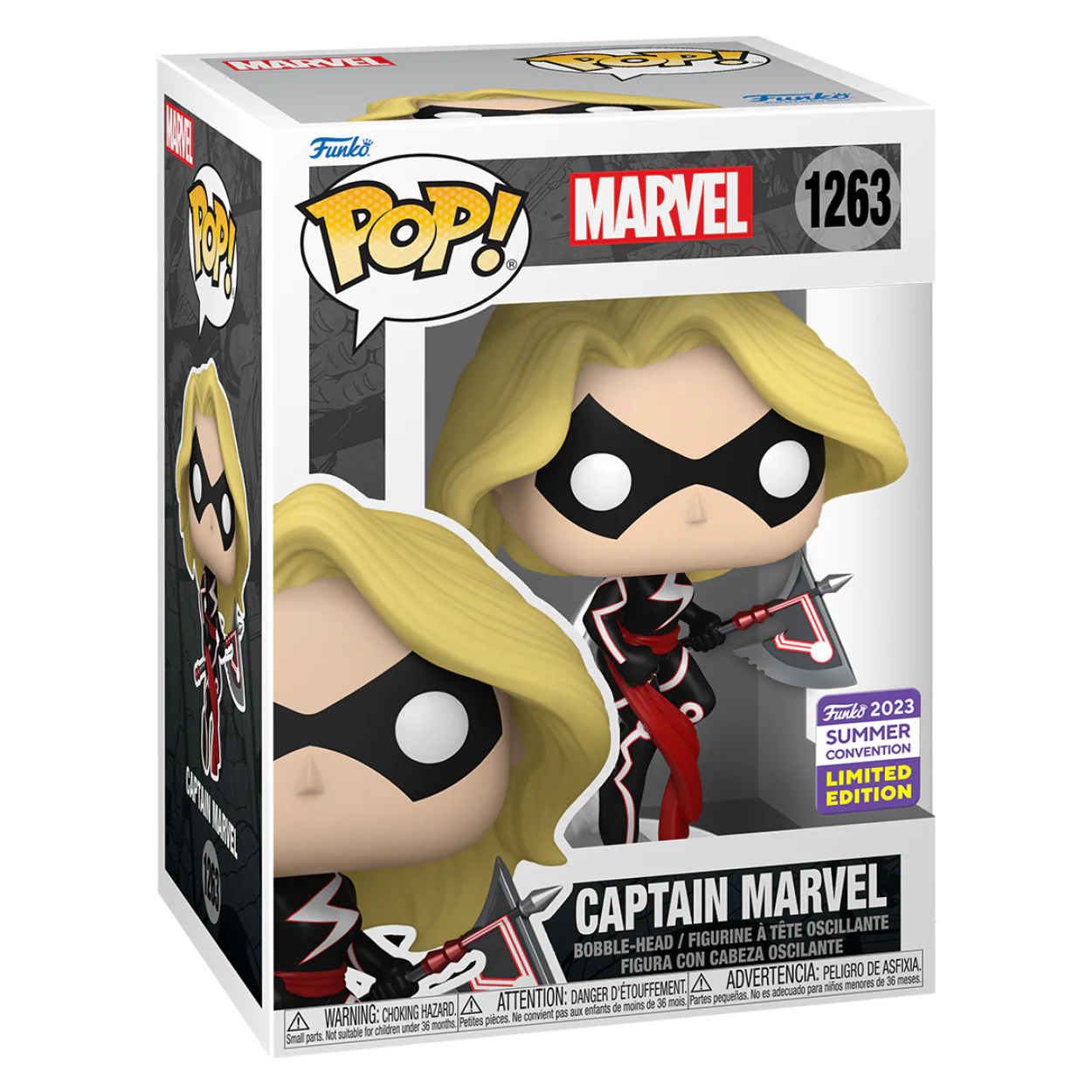 SDCC 2023 - Captain Marvel - Captain Marvel with Axe US Exclusive Pop! Vinyl - Image 2