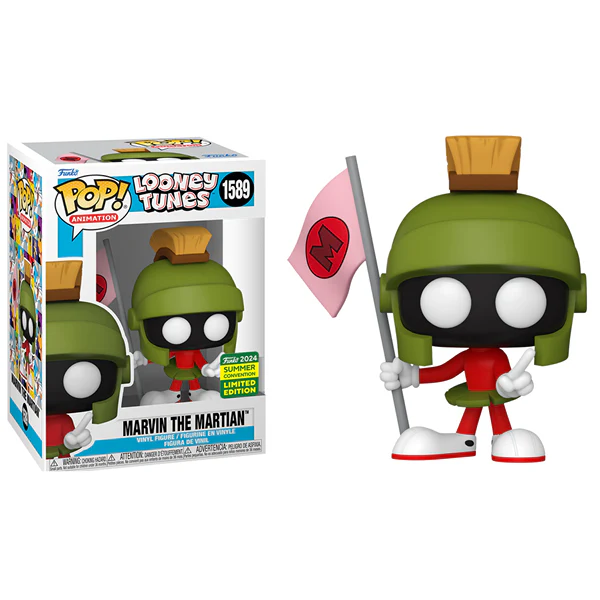 SDCC 2024 - Looney Tunes - Marvin the Martian with Flag US Exclusive Pop Vinyl - Image 4