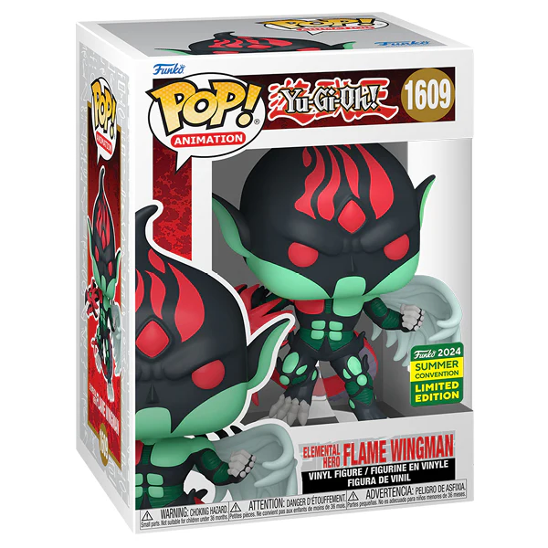 SDCC 2024 - Yu-Gi-Oh! - Elemental Hero Flame Wingman US Exclusive Pop! Vinyl - Image 3