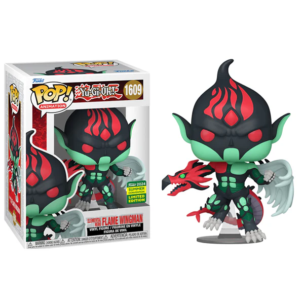 SDCC 2024 - Yu-Gi-Oh! - Elemental Hero Flame Wingman US Exclusive Pop! Vinyl - Image 4