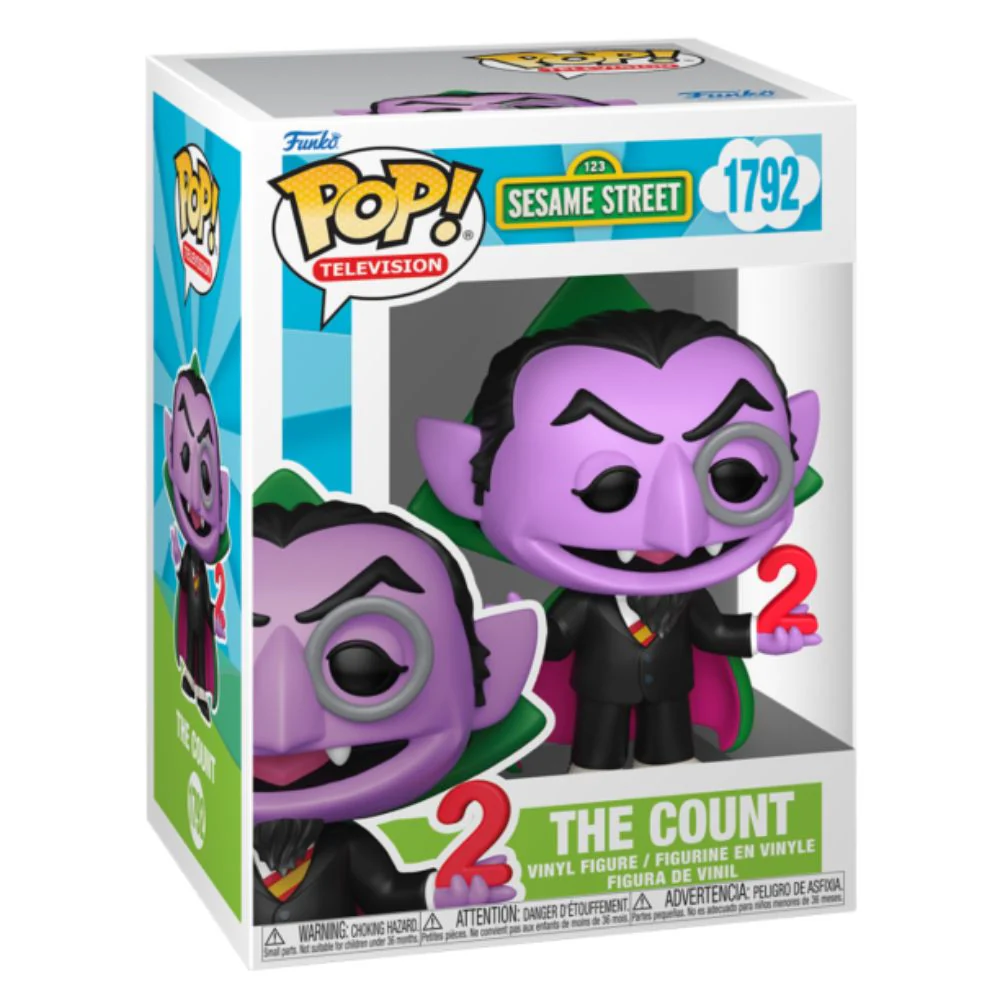 Sesame Street - The Count with the Number 2 Pop! Vinyl - Image 2