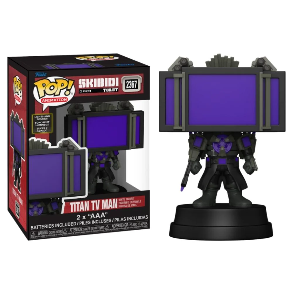 Skibidi Toilet - Titan TV Man with Light & Sound Pop! Vinyl - Image 3