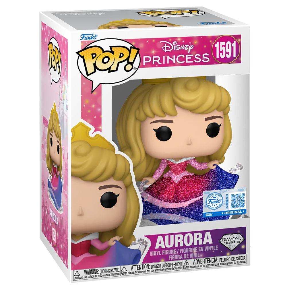 Sleeping Beauty - Aurora Sleeping Diamond Glitter US Exclusive Pop! Vinyl - Image 2