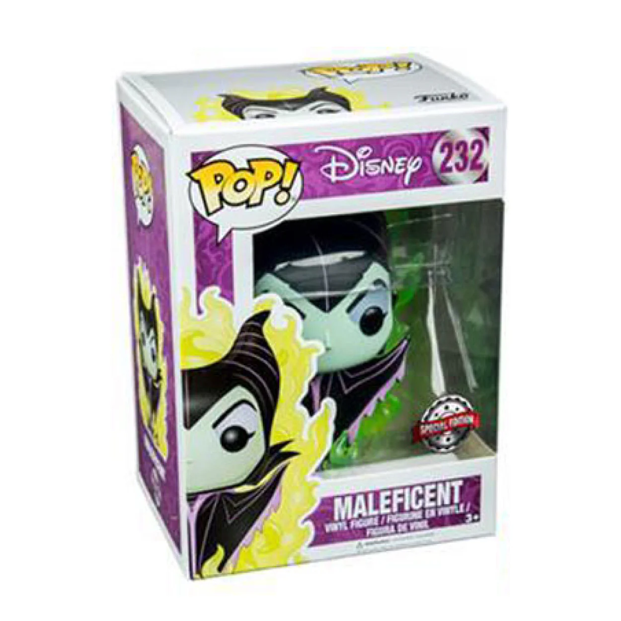 Sleeping Beauty - Maleficent with Flames US Exclusive CHASE Pop! Vinyl - Image 3