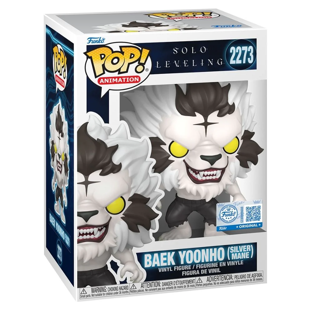Solo Leveling - Baek Yoonho (Silver Mane) US Exclusive Pop! Vinyl - Image 2