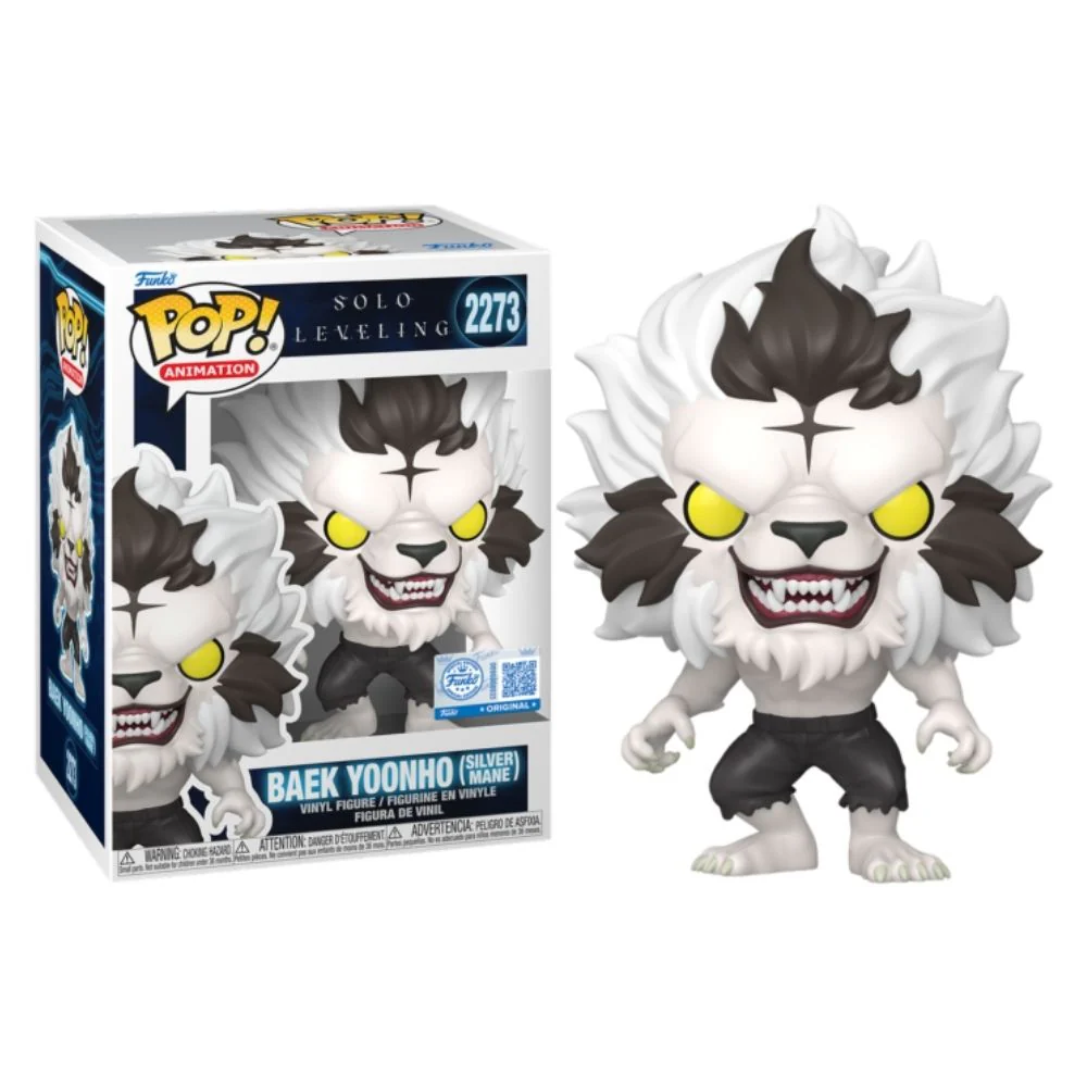 Solo Leveling - Baek Yoonho (Silver Mane) US Exclusive Pop! Vinyl - Image 3