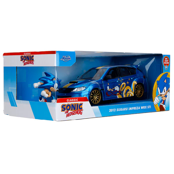 Sonic - Subaru STI with Sonic Figure 1:24 Scale Diecast Vehicle - Image 10
