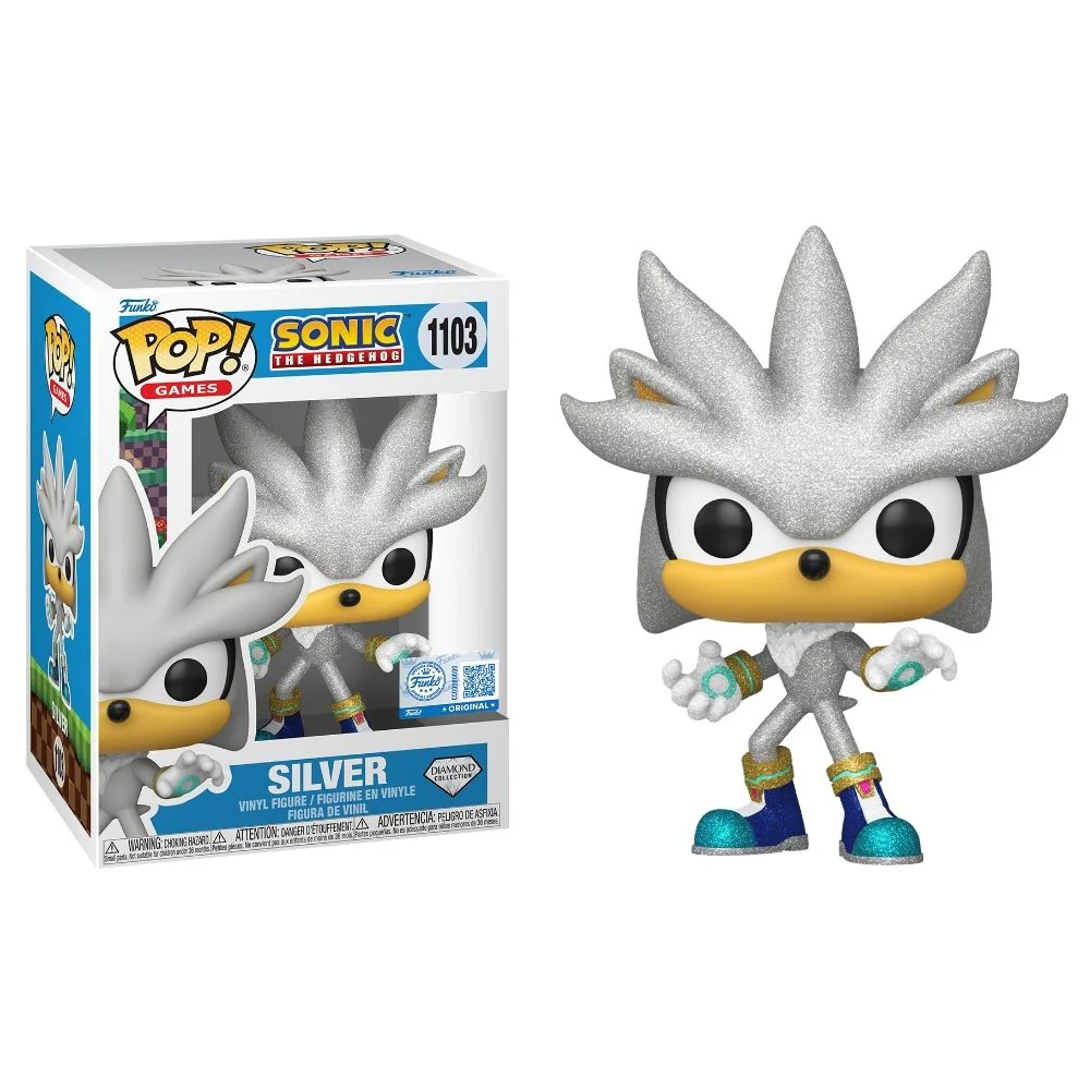 Sonic The Hedgehog - Silver (Diamond Glitter) US Exclusive Pop! Vinyl - Image 3