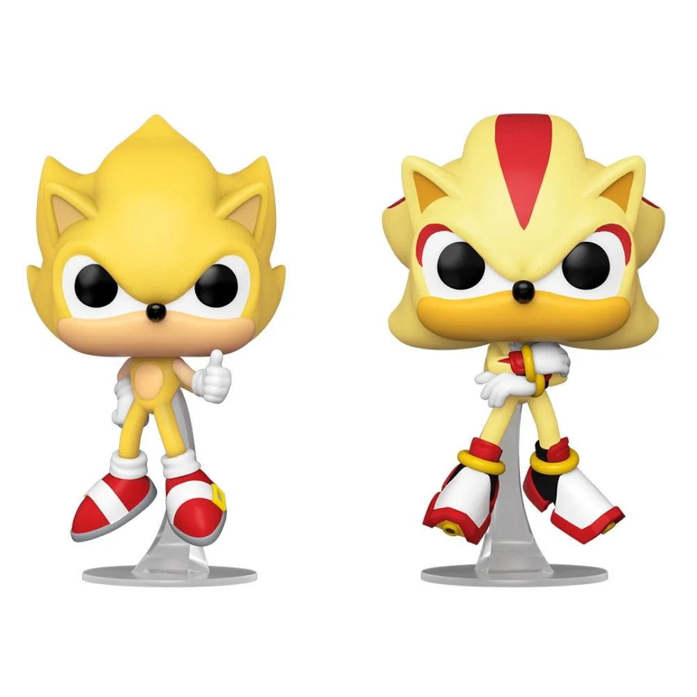 Sonic The Hedgehog - Super Sonic & Super Shadow Flocked US Exclusive Pop! Vinyl 2 Pack - Image 3