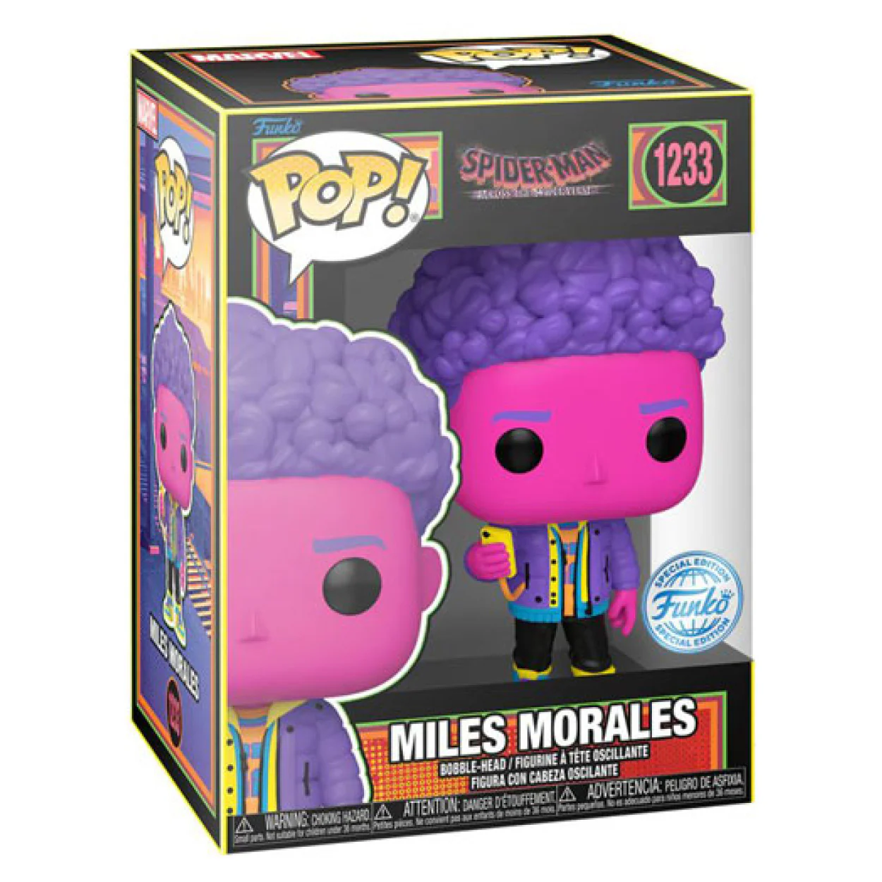 Spider-Man: Across the Spider-Verse - Miles Morales US Exclusive Blacklight Pop! Vinyl - Image 2