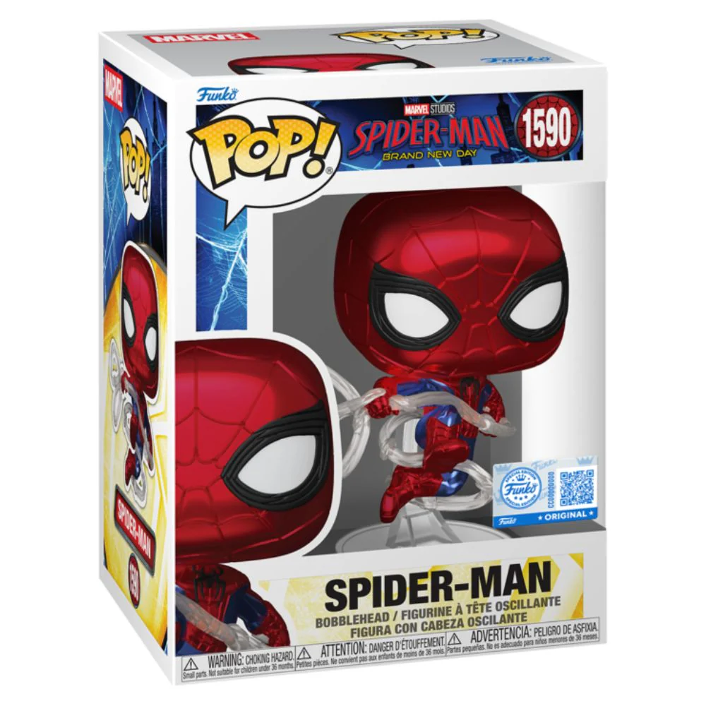 Spider-Man: Brand New Day (2026) - Spider-Man Metallic US Exclusive Pop! Vinyl - Image 2