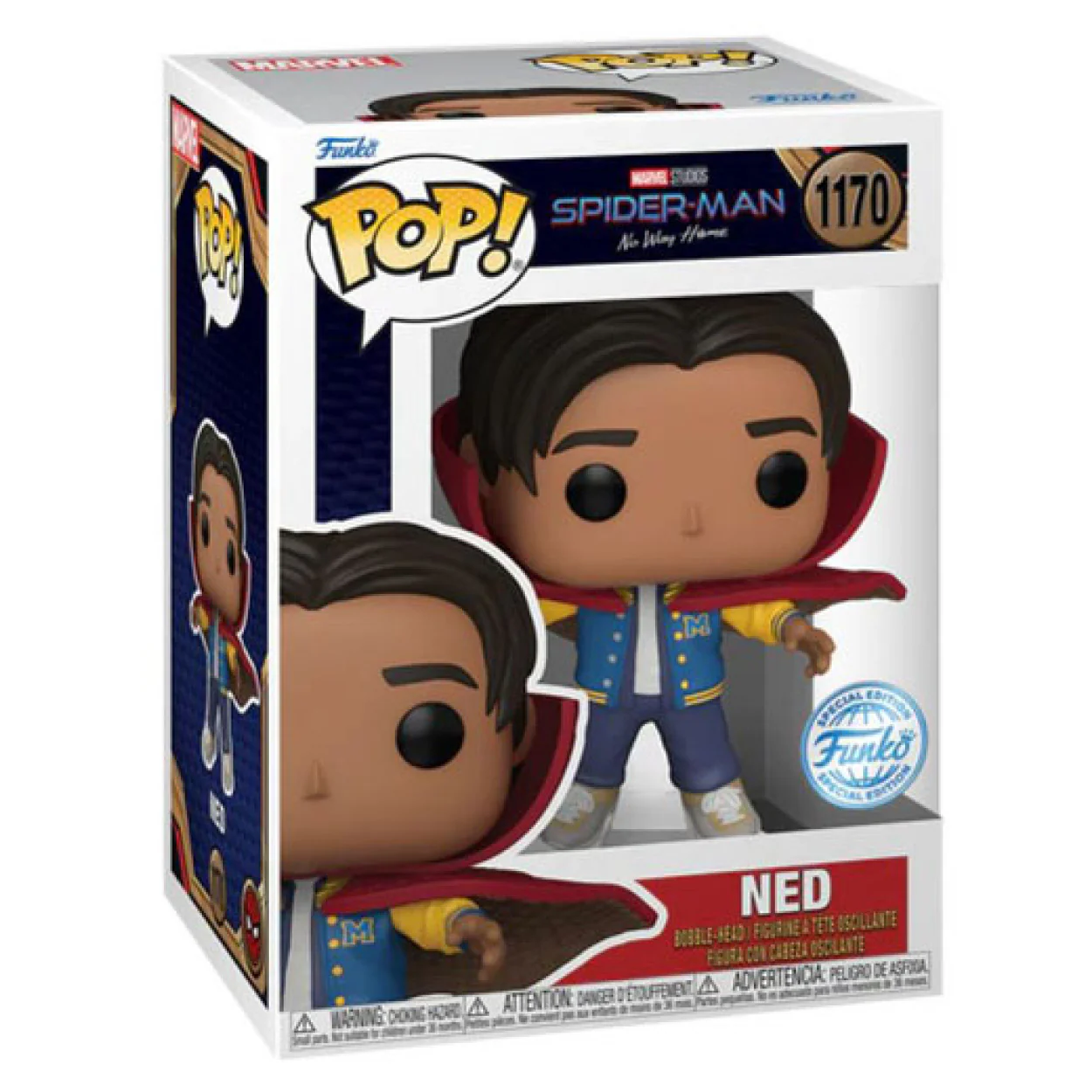 Spider-Man: No Way Home - Ned with cloak US Exclusive Pop! Vinyl - Image 2