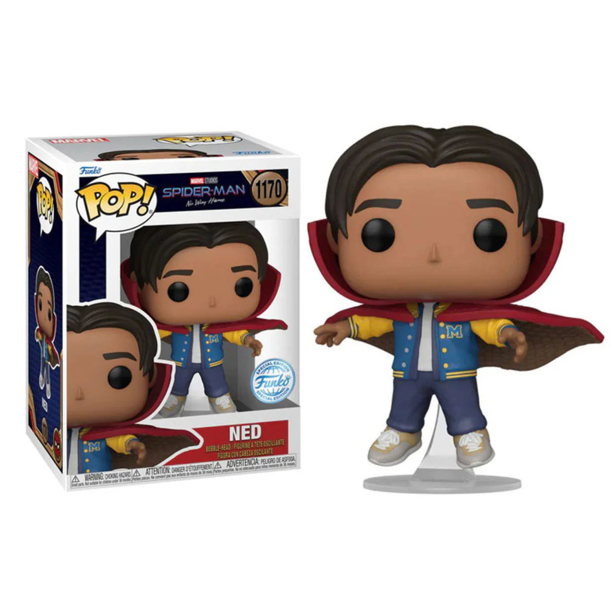 Spider-Man: No Way Home - Ned with cloak US Exclusive Pop! Vinyl - Image 3