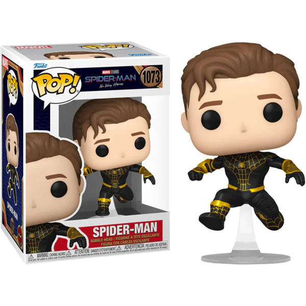 SpiderMan: No Way Home - SpiderMan (Black Suit) Unmasked US Exclusive Pop! Vinyl - Image 3