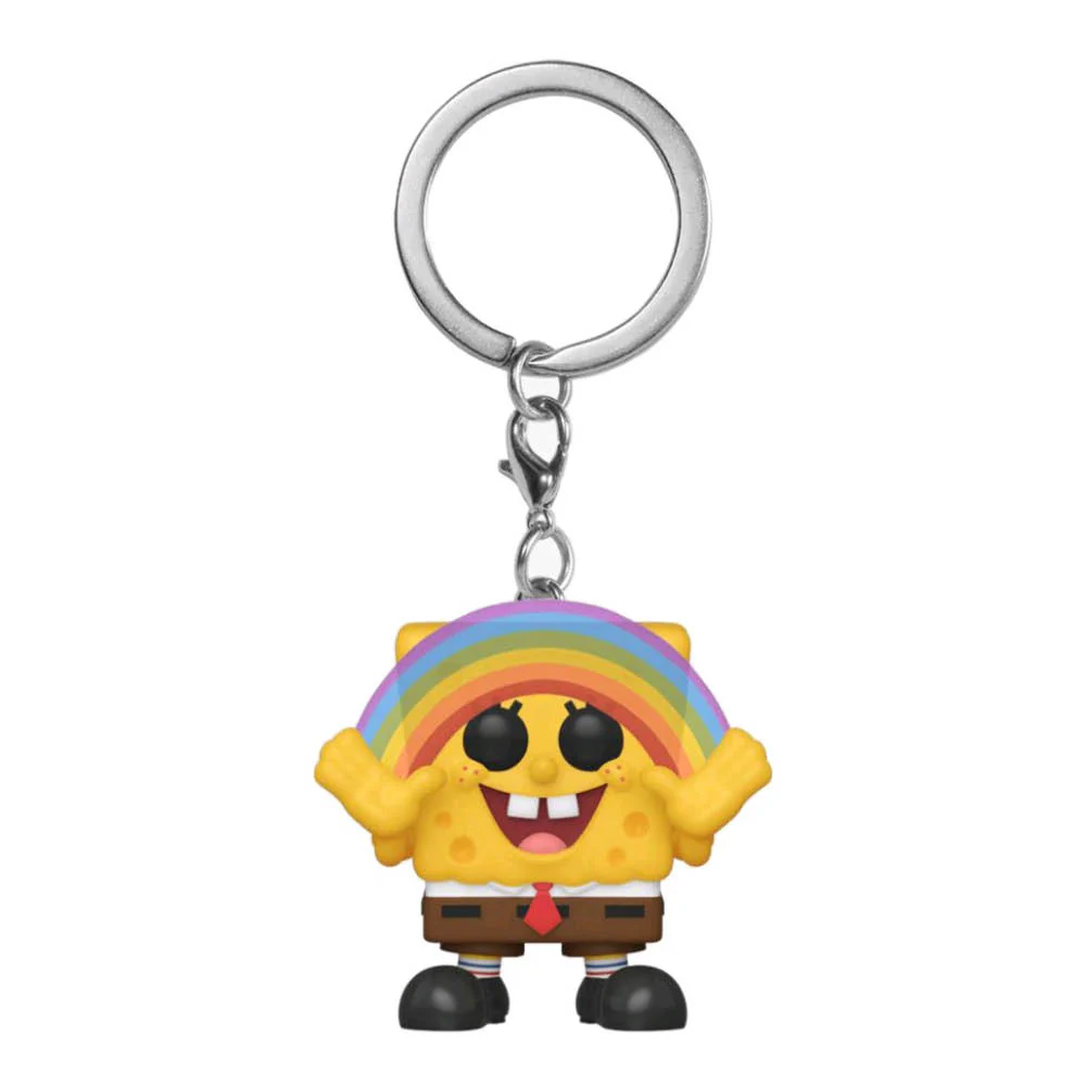 Spongebob SquarePants - Spongebob with Rainbow US Exclusive Pocket Pop! Keychain