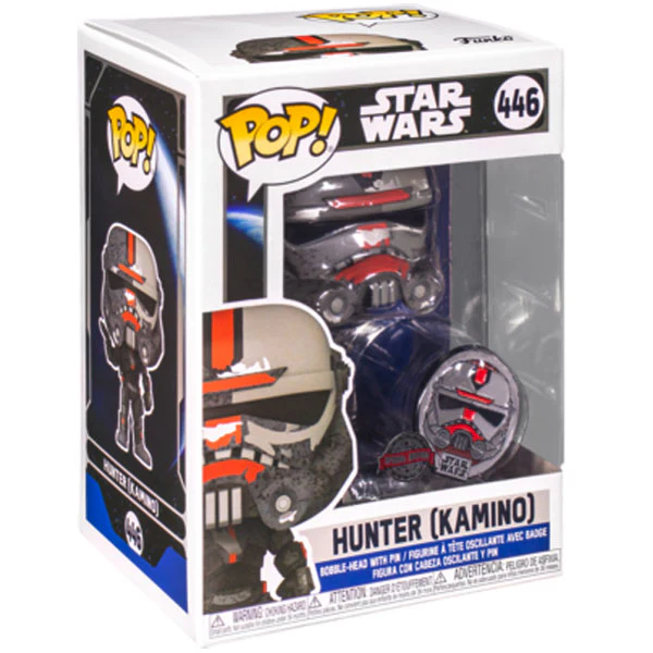Star Wars: Across the Galaxy - Hunter US Exclusive Pop! Vinyl with Pin - Image 2