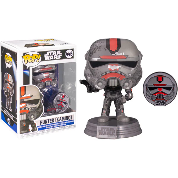 Star Wars: Across the Galaxy - Hunter US Exclusive Pop! Vinyl with Pin - Image 3