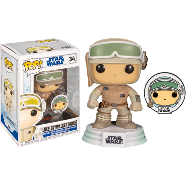 Star Wars: Across the Galaxy - Luke Skywalker Hoth US Exclusive Pop! Vinyl with Pin - Image 3