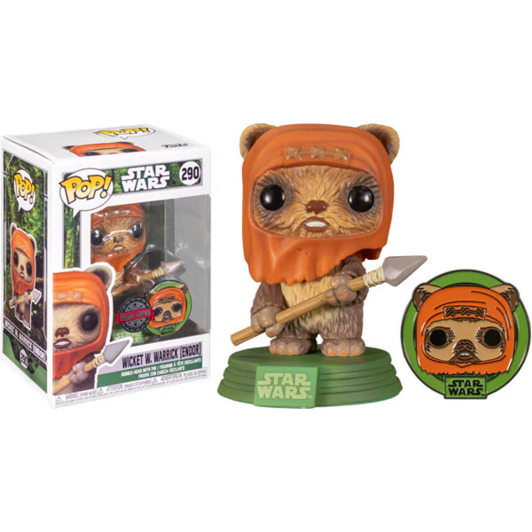 Star Wars: Across the Galaxy - Wicket US Exclusive Pop! Vinyl with Pin - Image 3