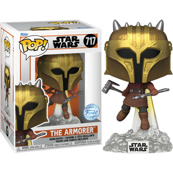 Star Wars: The Mandalorian - The Armorer with Jetpack US Exclusive Pop! Vinyl - Image 3