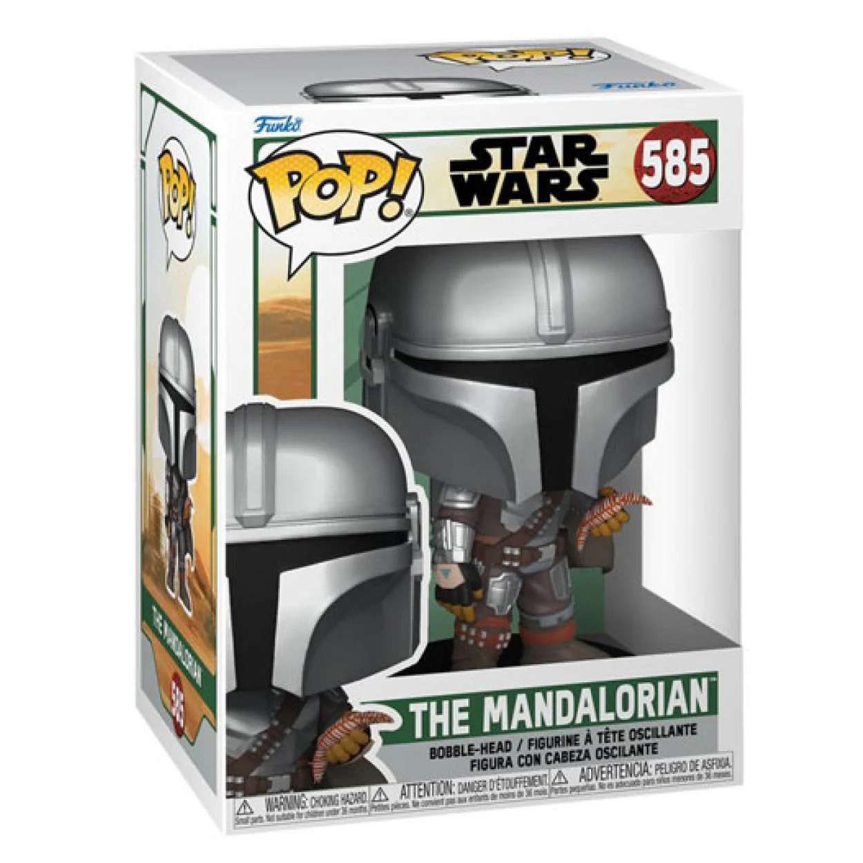 Star Wars: Book of Boba Fett - Mandalorian with Pouch Pop! Vinyl - Image 2