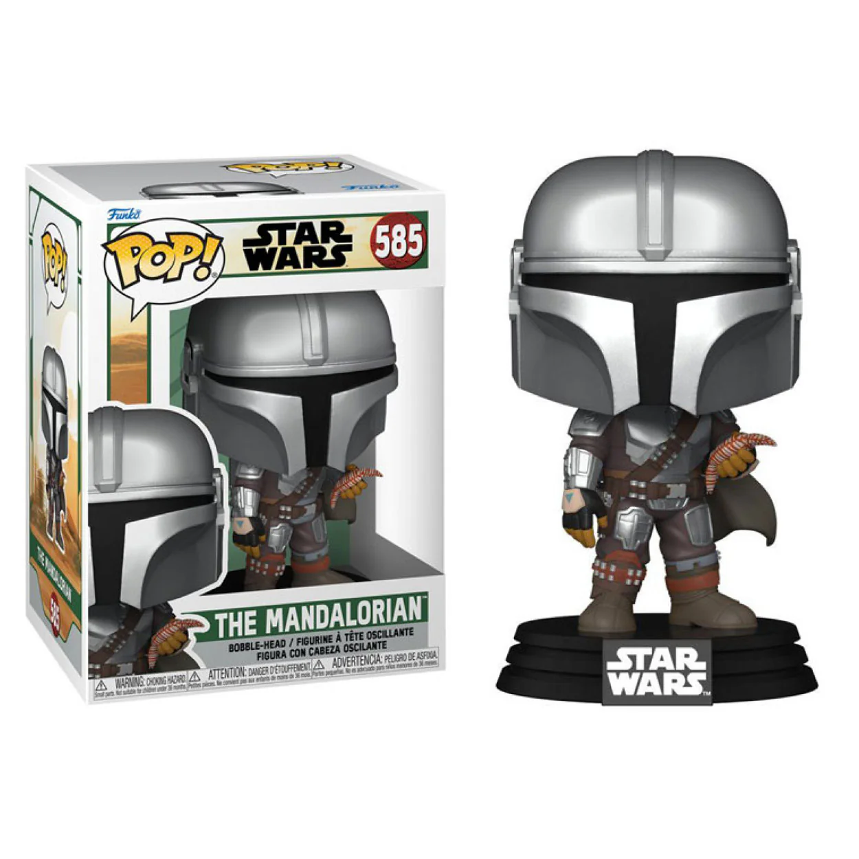Star Wars: Book of Boba Fett - Mandalorian with Pouch Pop! Vinyl - Image 3