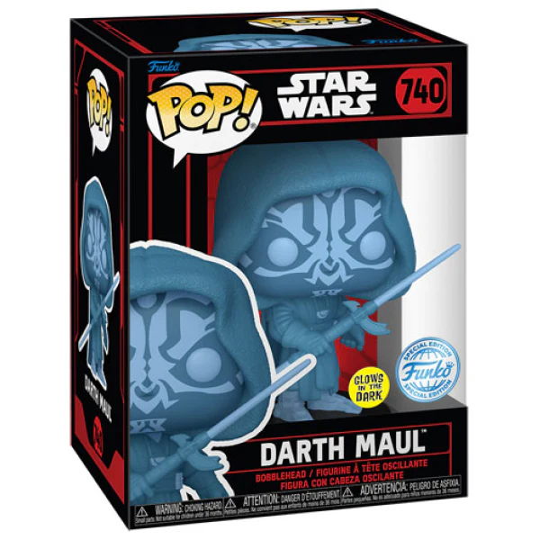 Star Wars: Dark Side - Darth Maul Holo Glow in the Dark US Exclusive Pop! Vinyl - Image 3