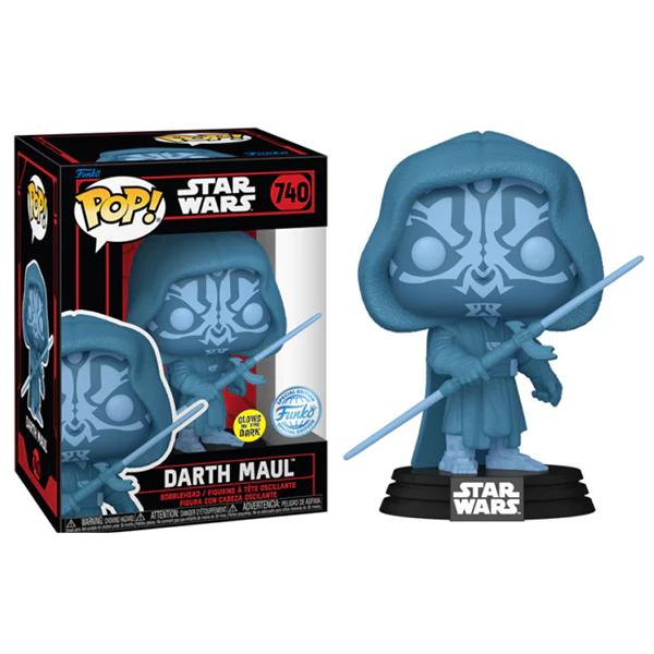 Star Wars: Dark Side - Darth Maul Holo Glow in the Dark US Exclusive Pop! Vinyl - Image 4