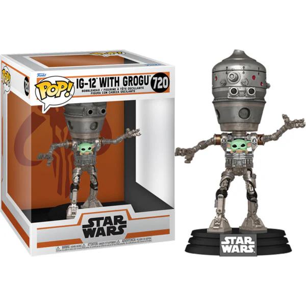 Star Wars: The Mandalorian - IG-12 with Grogu Deluxe Pop! Vinyl - Image 3