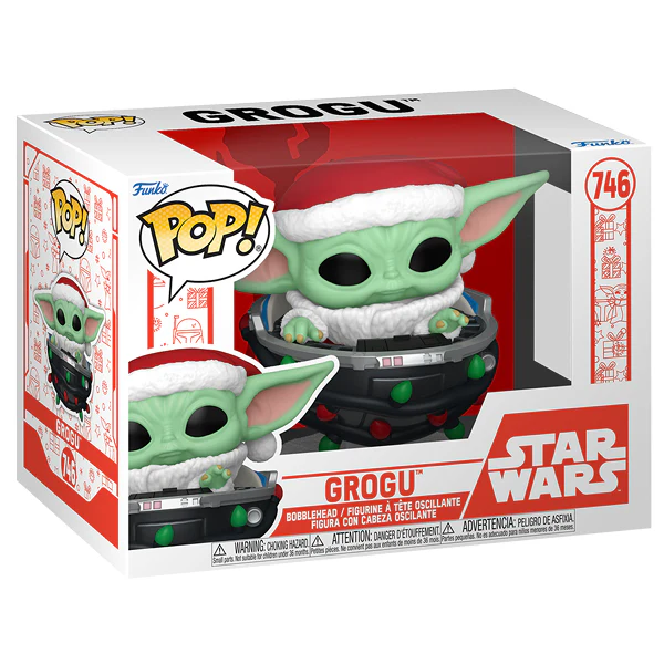 Star Wars: The Mandalorian - Grogu with Santa Hat in Pram (Holiday) Pop! Vinyl - Image 2