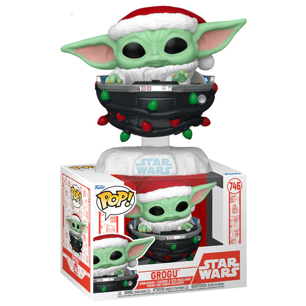 Star Wars: The Mandalorian - Grogu with Santa Hat in Pram (Holiday) Pop! Vinyl - Image 3