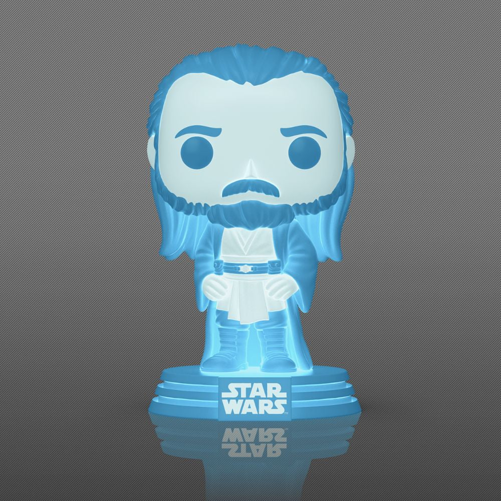 Star Wars: Obi-Wan Kenobi (2022) - Qui-Gon Jinn (Force Ghost) Glow in the Dark US Exclusive Pop! Vinyl - Image 2